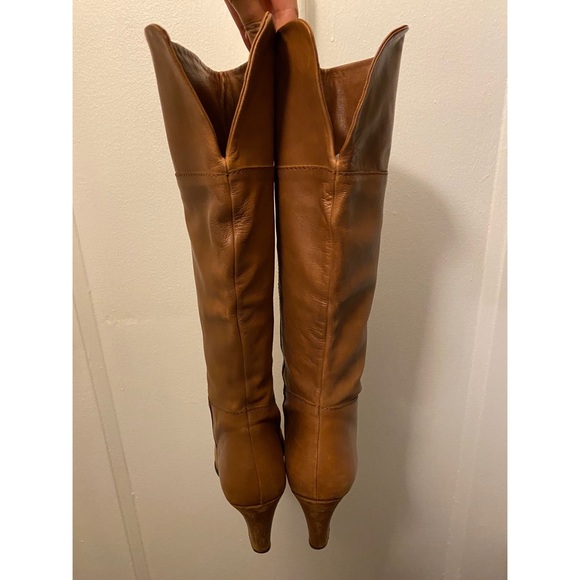 Steve Madden Cognac Wegde Boots - Picture 5 of 6